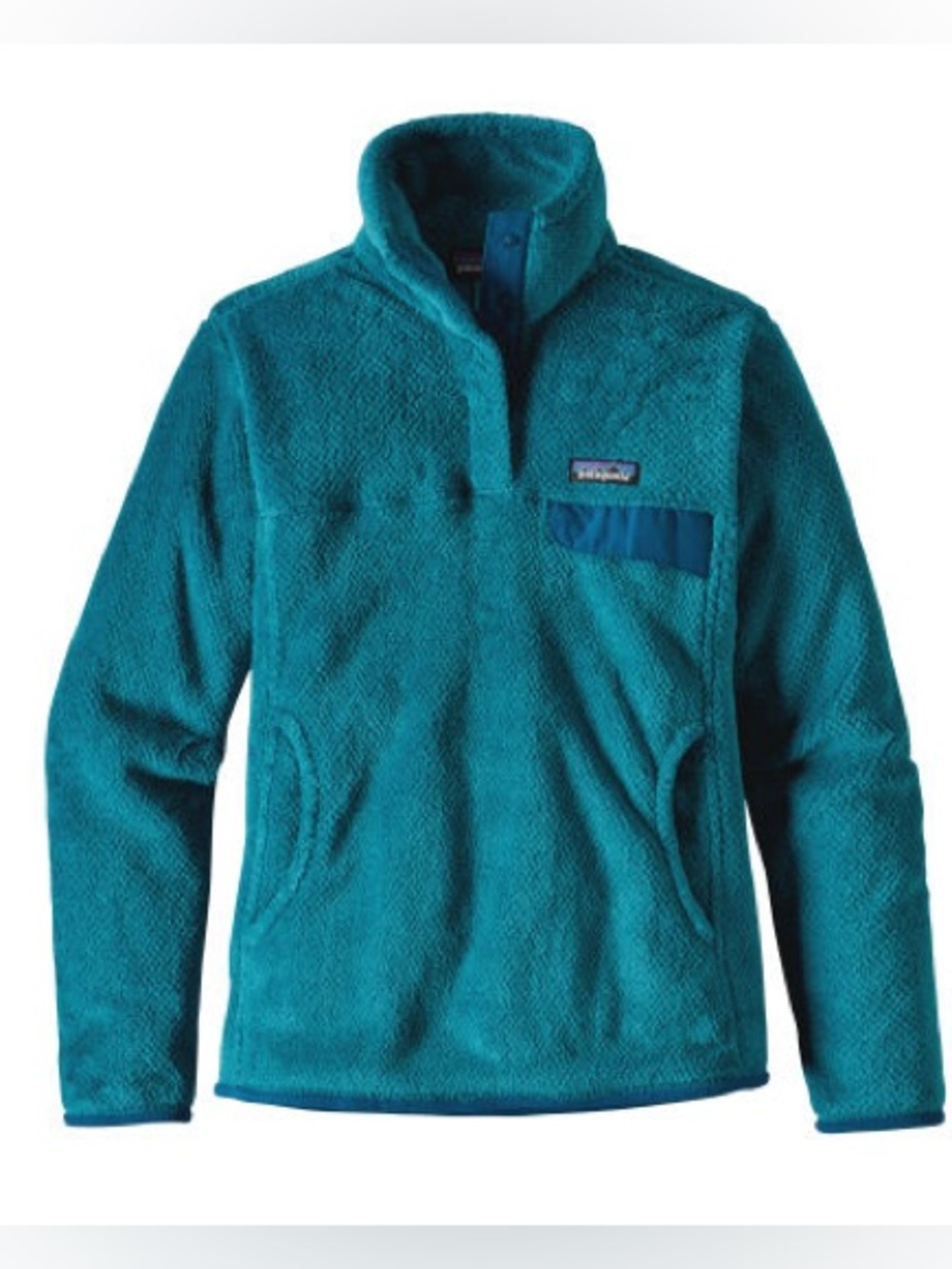 Patagonia Women's Lightweight Synchilla Snap-T Blue Turquoise Fleece Pullover XS